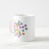 Mug Coeurs de message de sucrerie (Devant gauche)