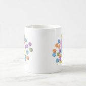 Mug Coeurs de message de sucrerie (Centre)