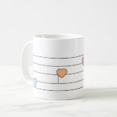 Mug Coeurs de musique (Devant gauche)
