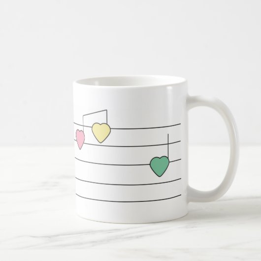 Mug Coeurs de musique (Droite)
