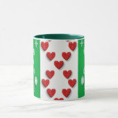 Mug Coeurs de Noël & plus, design coloré, (Centre)