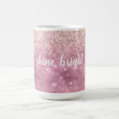 Mug Coeurs de Parties scintillant rose brillant (Centre)