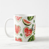 Mug Cœurs de pastèque rouge-vert (Gauche)