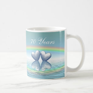 Mug Coeurs de platine du 70e anniversaire