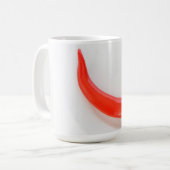 Mug Coeurs de poivre chaud rouge blanc (Devant gauche)