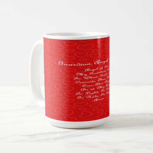 Mug Coeurs de prière de l'ange gardien (Devant gauche)