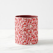 Mug Coeurs de rouge d'amour de jour de Valentines (Centre)
