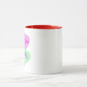Mug Coeurs de sucrerie de Valentine Trumpism d'atout (Centre)
