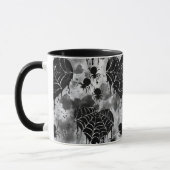 Mug Cœurs de toile d'araignée gothique Amour effrayant (Gauche)