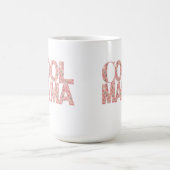 Mug Coeurs de typographie de Mama cool (Centre)