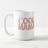 Mug Coeurs de typographie de Mama cool (Gauche)