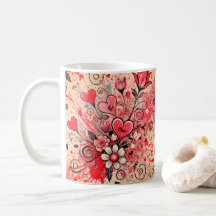 Coeurs de Valentines / Marguerite / Art scintillan