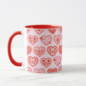 Mug Cœurs Décorés (Gauche)