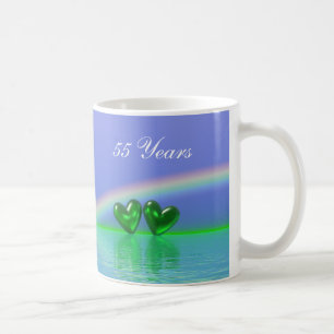 Mug Coeurs d'émeraude du 55e anniversaire