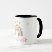 Mug Coeurs des étoiles arc-en-ciel mignons (Devant droit)
