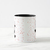 Mug Coeurs Design d'art moderne (Centre)
