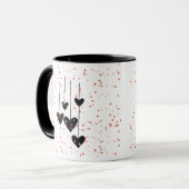 Mug Coeurs Design d'art moderne (Devant gauche)