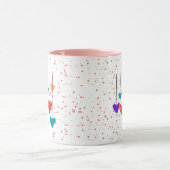 Mug Coeurs Design d'art moderne (Centre)