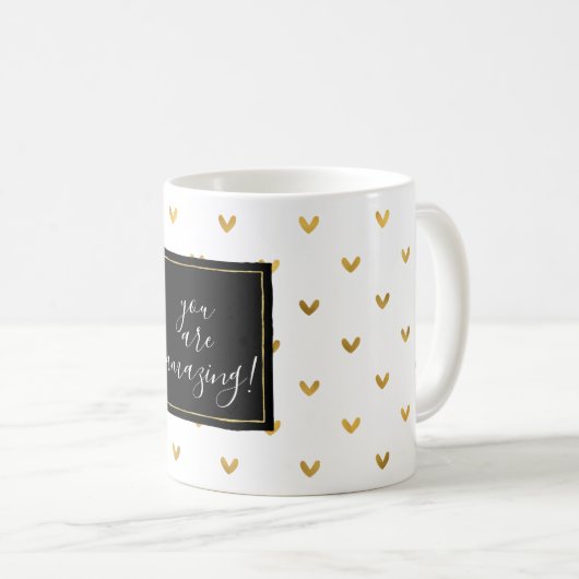 Mug Coeurs d'or (Devant droit)