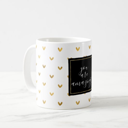 Mug Coeurs d'or (Devant gauche)