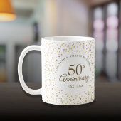 Mug Coeurs d'or du 50e anniversaire