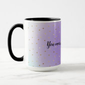Mug Coeurs d'or violet Aqua Ombre (Gauche)