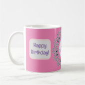 Mug Coeurs doux et design floral (Gauche)