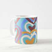 Mug Coeurs Drôle : Motif de texture sans Seamless. (Devant gauche)
