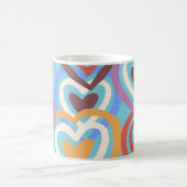 Mug Coeurs Drôle : Motif de texture sans Seamless. (Centre)