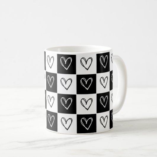 Mug Coeurs du tableau de bord (Devant droit)
