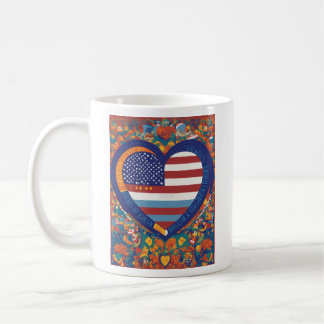 Mug Coeurs d'unité : Drapeau Héritage Hispanique