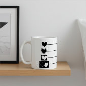 Mug Coeurs élégants, modernes et mignons