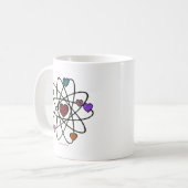 Mug Coeurs Empreintes de léopard de Valentine atomique (Devant gauche)