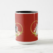 Mug Cœurs entrelacés brique rouge (Centre)
