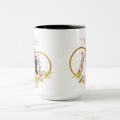 Mug Cœurs entrelacés noir & blanc (Centre)