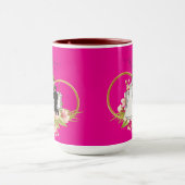 Mug Cœurs entrelacés rose chaud (Centre)