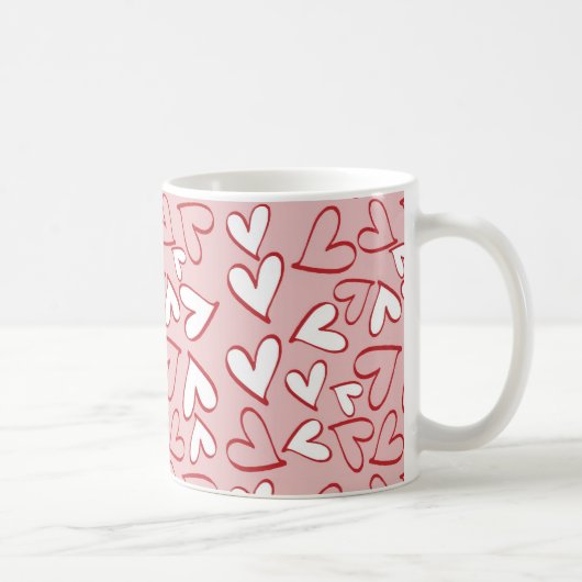 Mug Coeurs épars (Droite)