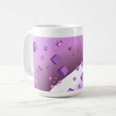 Mug Cœurs et Cubes (Devant gauche)