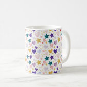 Mug Cœurs et Étoiles Célestes (Devant droit)