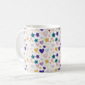 Mug Cœurs et Étoiles Célestes (Devant gauche)