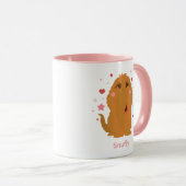 Mug Coeurs et étoiles confortables Graphisme (Devant droit)