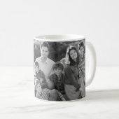 Mug Coeurs et monogramme de la photo de famille du (Devant droit)