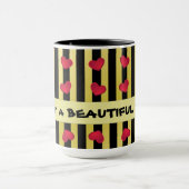 Mug Cœurs et Rayures (Centre)