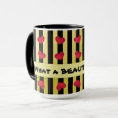 Mug Cœurs et Rayures (Devant gauche)