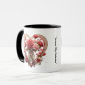 Mug "Coeurs et Roses" (Devant gauche)