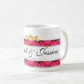 Mug Cœurs et Roses (Devant droit)