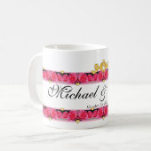 Mug Cœurs et Roses (Devant gauche)