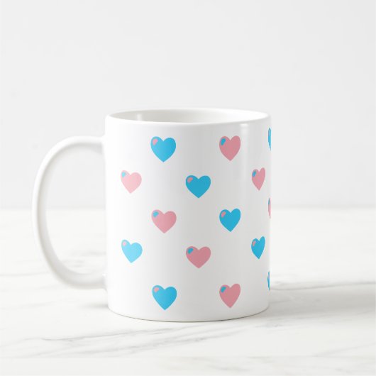 Mug Cœurs Fierté Trans (Gauche)