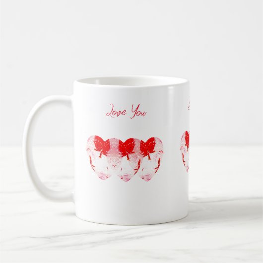 Mug Coeurs fraises (Gauche)