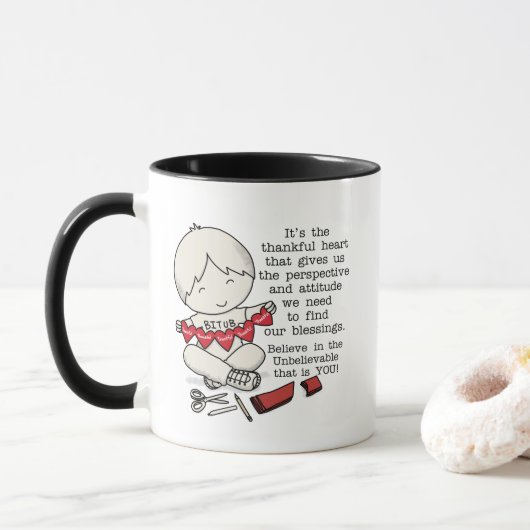 Mug Coeurs généreux (Avec donut)